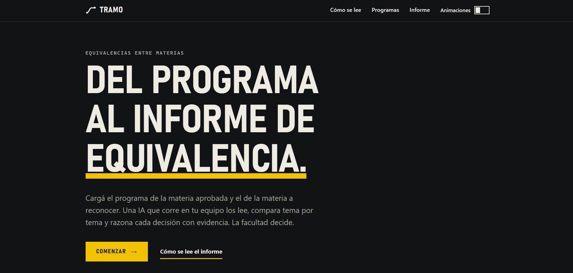 Tramo - screenshot 1