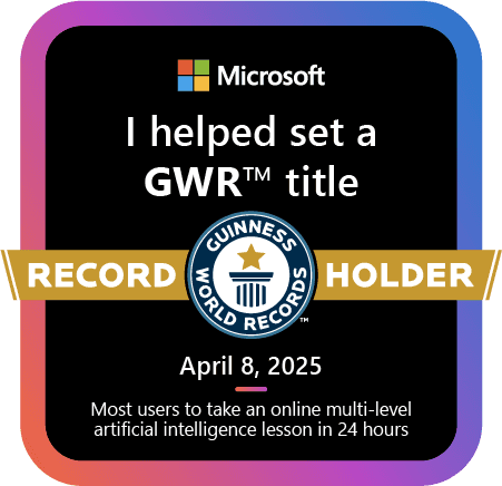 Guinness World Record Holder - AI Skills Fest 2025